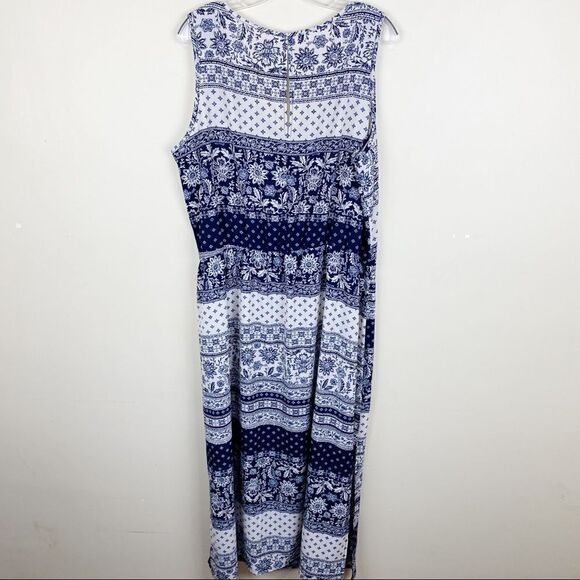 Nordstrom Como Vintage Sleeveless Midi Dress 2X 3X - Picture 4 of 8